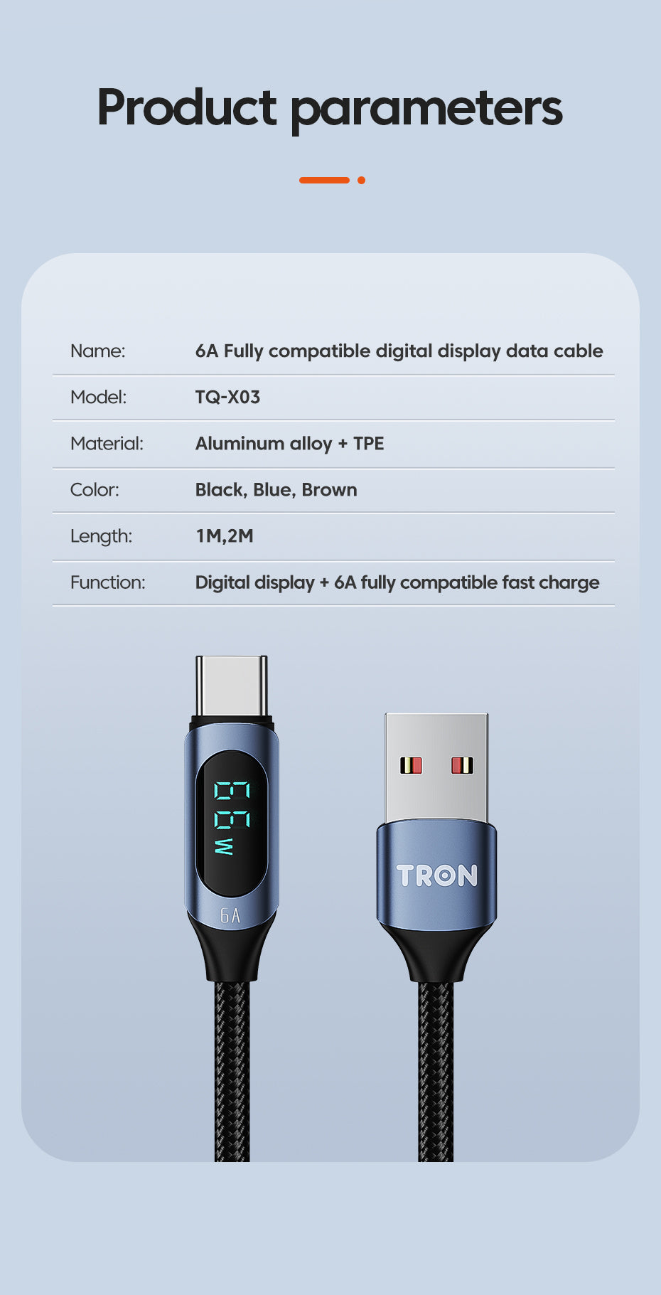 USB A-C Cable 5FT - TR77