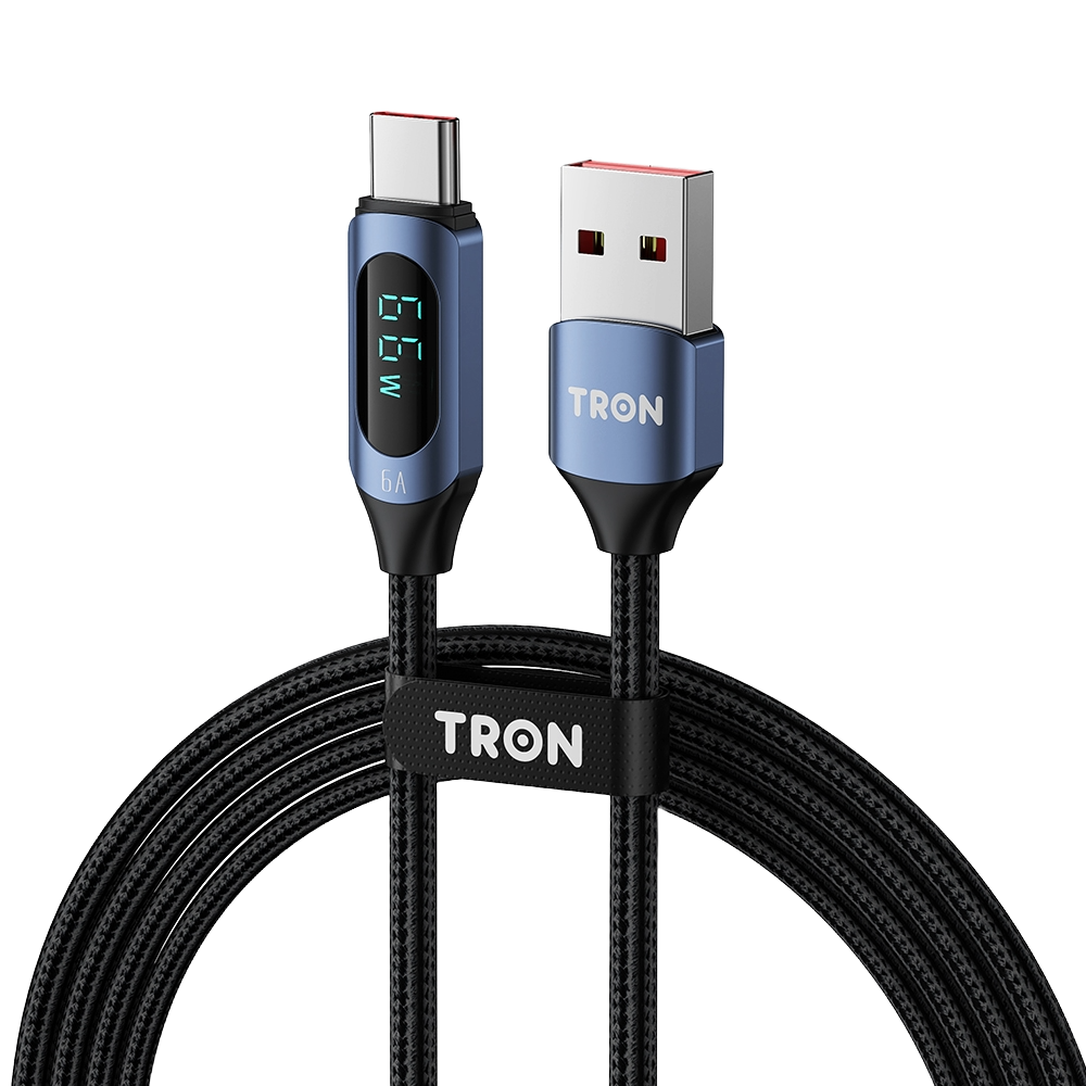 USB A-C Digital Display Charging Cable 6A | 5FT