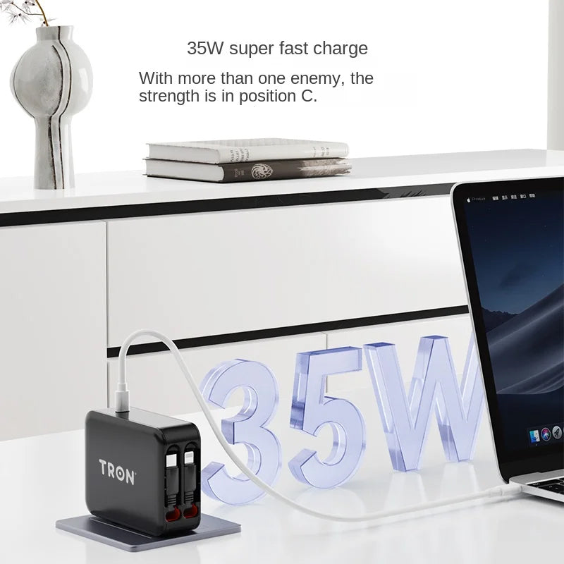 Retractable Wall Charger 35W- TR80
