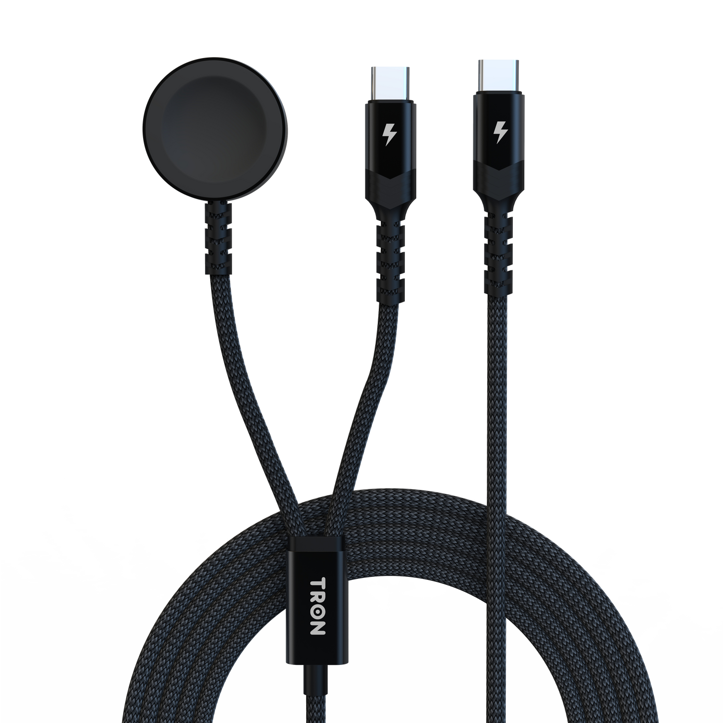2-in-1 USB-C Galaxy Watch Charger Cable-TR25