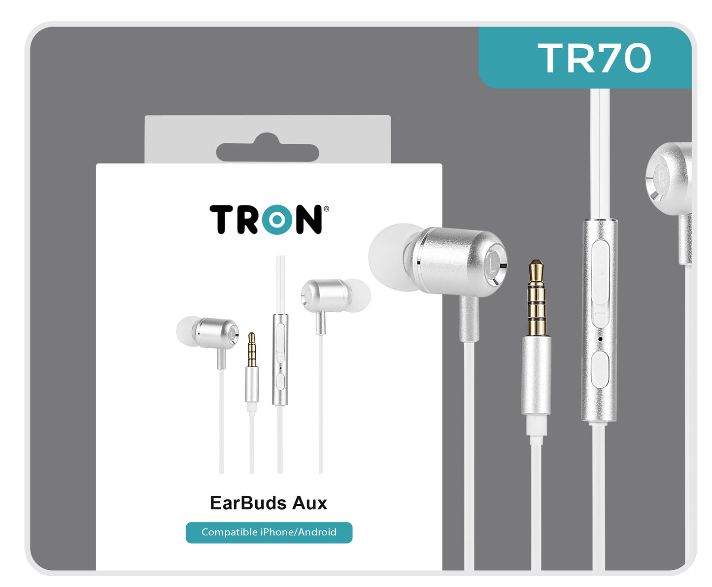 EarBuds AUX White - TR70