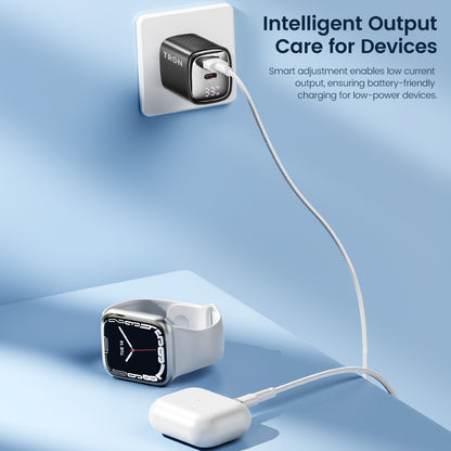 33W GaN Power Adapter dual port USB A+USB C-TR14