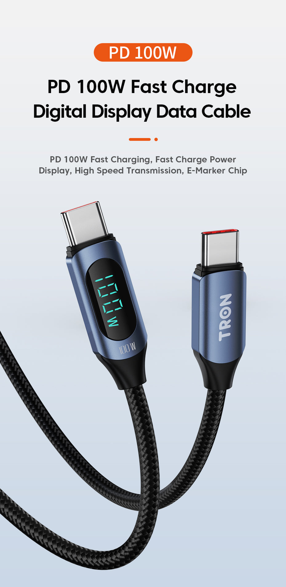 USB C-C 100W | 5FT -TR74
