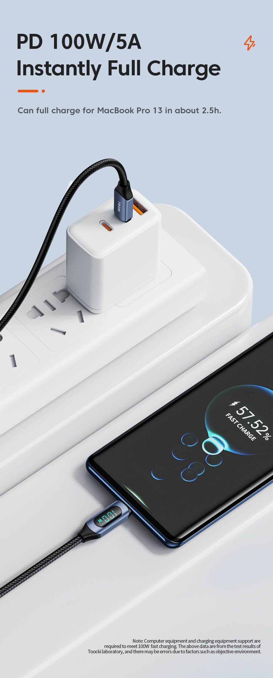 USB C-C 100W | 5FT -TR74