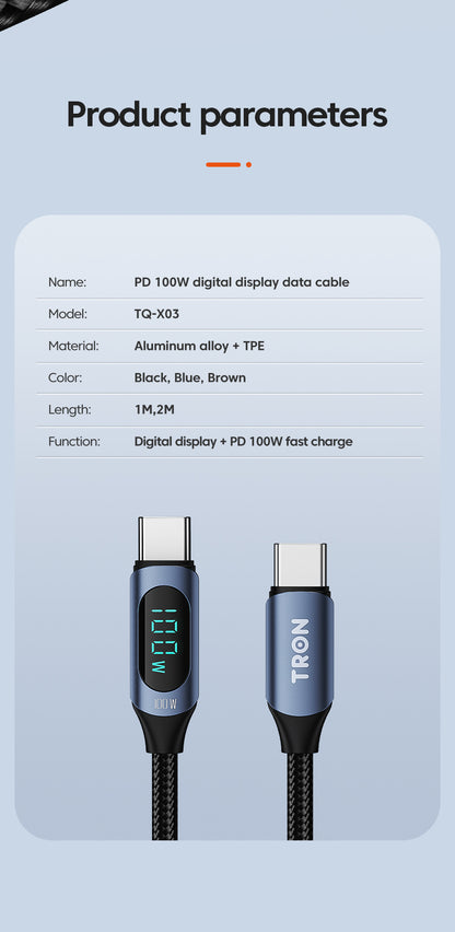USB C-C 100W | 5FT -TR74