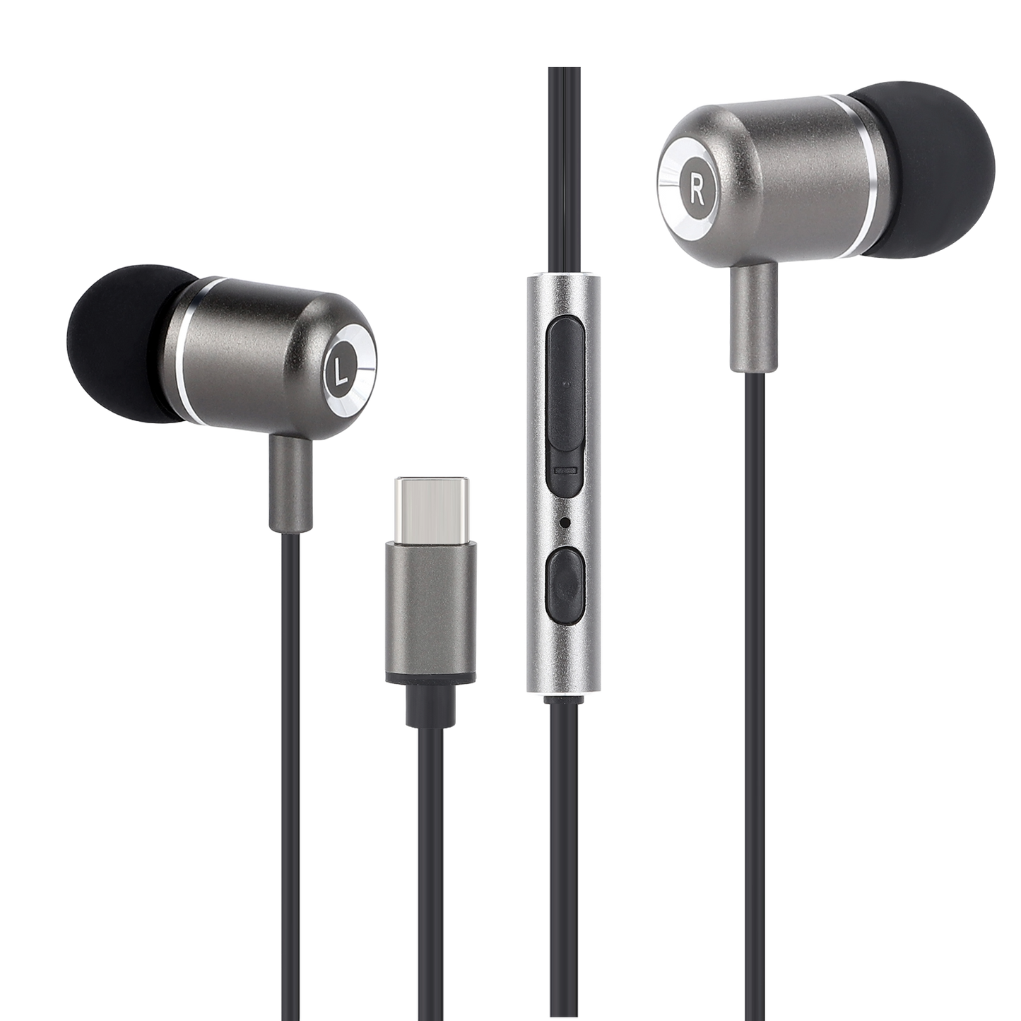 Earbuds with USB-C and Mic- Leather Case Included