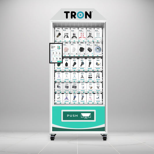 TRON Smart Retail Vending Display – Touchscreen Automated Merchandising Unit