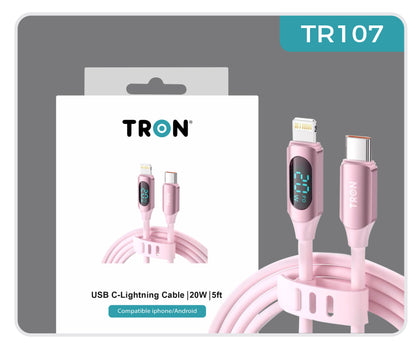 20W USB-C to Lightning Digital Display Cable | 5FT - TR107