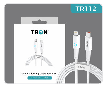 USB C-L: Braided Charger Cable 20W | 6FT - TR112