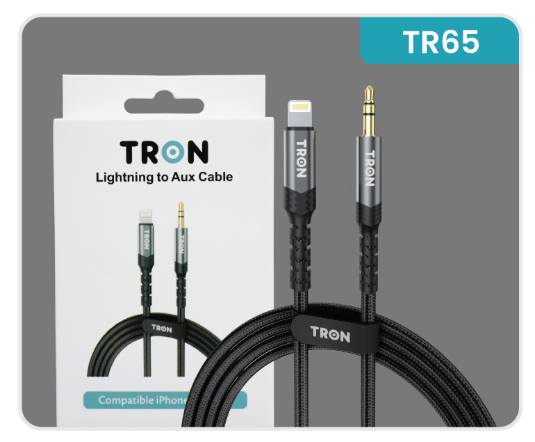 Aux to Lightning Braided Cable - 5FT