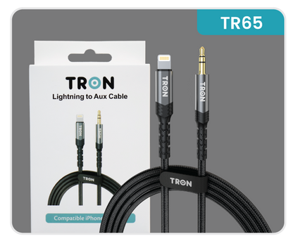 Aux to Lightning Braided Cable - 5FT