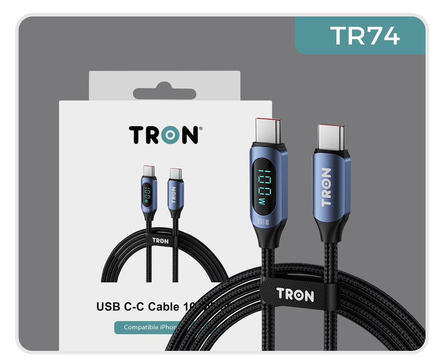 USB C-C 100W | 5FT -TR74