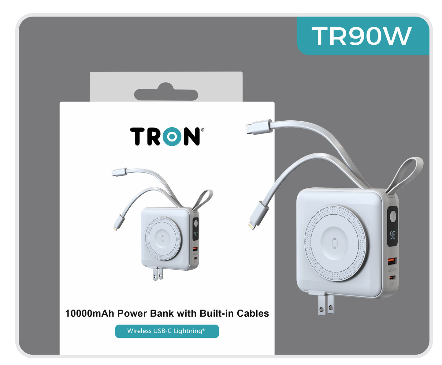 5-in-1 Multifunctional Travel Charger & Power Bank | 10000mAh - TR90