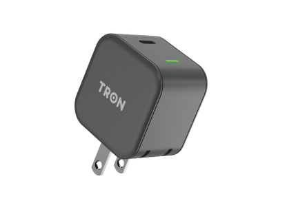 Travel Qi 25W Power Adapter, USB-C with LED Light, Black