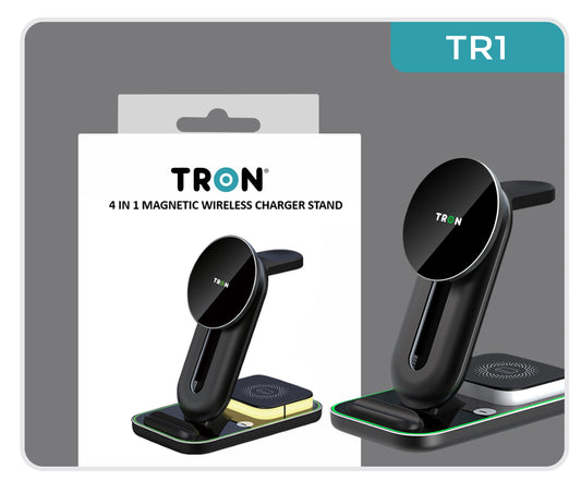 3-in-1 Wireless Charger, 25W Power Adapter, With night light & 3FT LED Cable-TR1